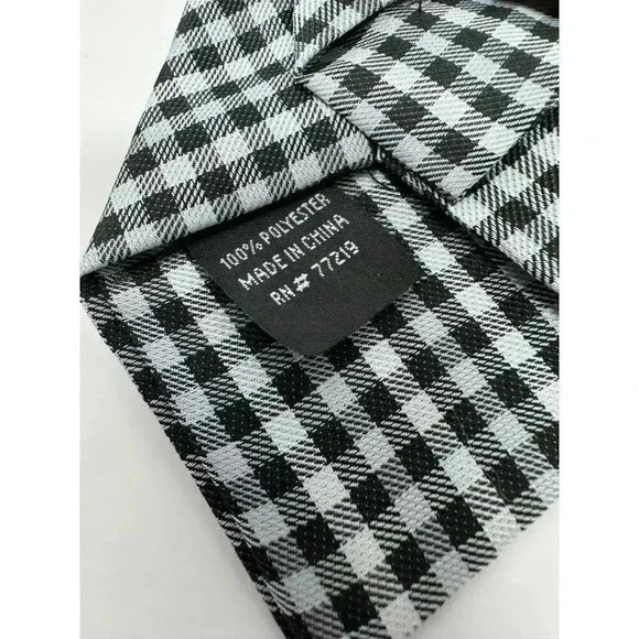 Youth Clip On Neck Tie - Set of Two - Black/White and Blue/Gray - Picture 10 of 11